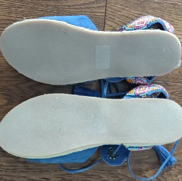 Sam Edelman Shae beaded leather Espadrilles sandal - Picture 9 of 12